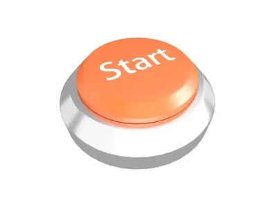 Start Button V1 021 Low-poly 3D model