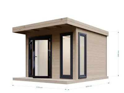 Small wooden cabin  3D model