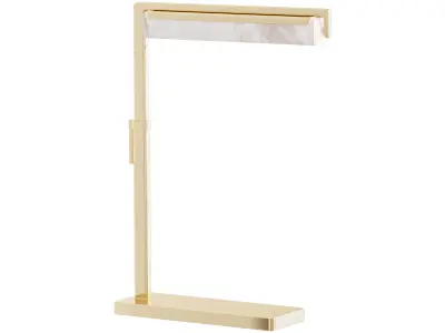 Audubon Alabaster Task Table Lamp 3D model