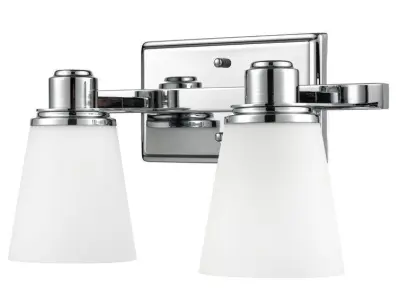 Simkins  Dimmable Polished Chrome Vanity Light Free 3D model