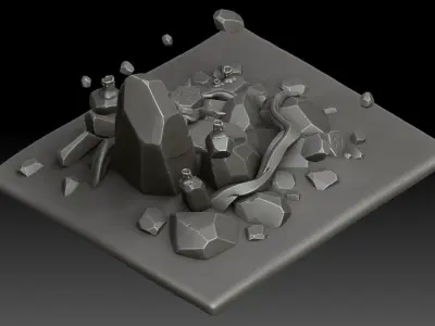 Stylized Totem 3D model