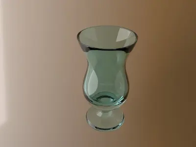 Glass vase Free low-poly 3D model