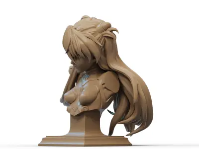 Asuka Bust 3D Print 3D print model
