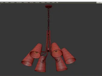 PATTEN CHANDELIER Low-poly 3D model