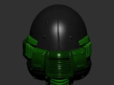 helmet high poly sculpt 3d printable ver 7 3D model 3D model