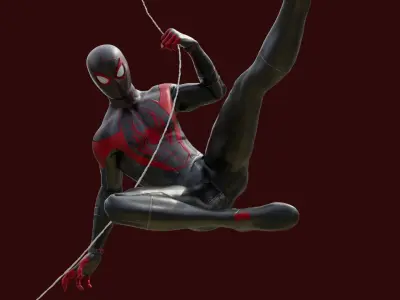Spider-man Miles Morales PS5 Rigged 3D model