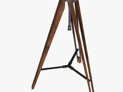 white on white floor lamp pascal 3D model