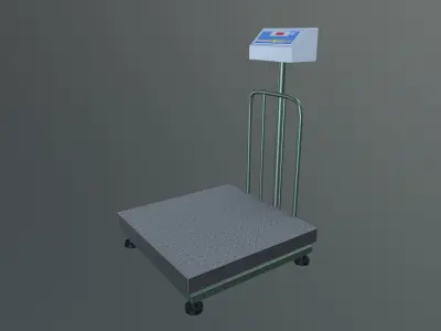 Weight Machine Low-poly 3D model