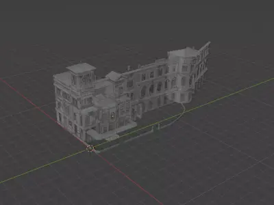 Kertsch Villa Facade - Historic Landmark from Brasov 3D model