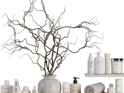 Bathroom accessories SetV47 3D model