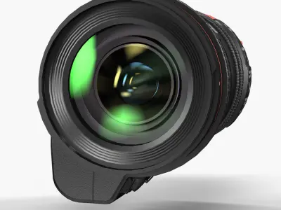 Canon Compact-Servo CN-E 18-80mm T4-4 EF Lens Low-poly 3D model