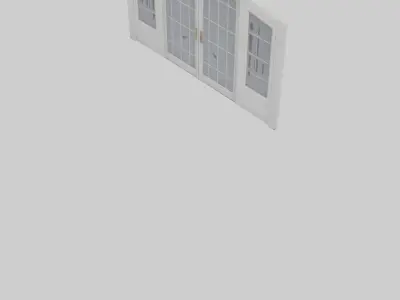 French Door Model Low-poly 3D model
