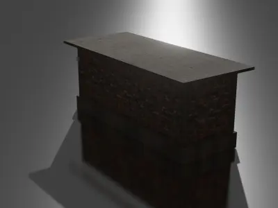 city house low-poly Low-poly 3D model 8