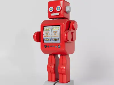 Vintage Robot Toy 3D model