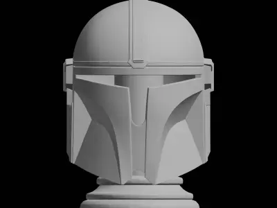 Mandalorian Helmet SciFi 3D Print Model 3D print model