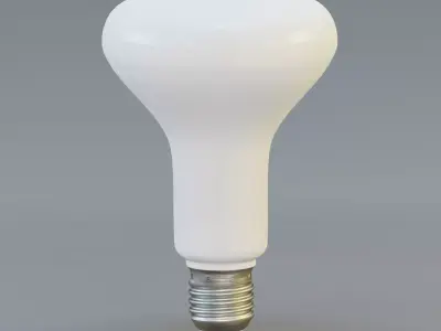 LED bulged reflector bulb Low-poly 3D model