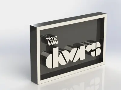 The Doors Plaque 3D print model