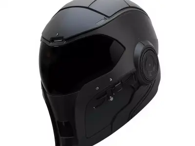 Cyber-Synthetic Stealth Operative Helmet 3D Model Low-poly 3D model