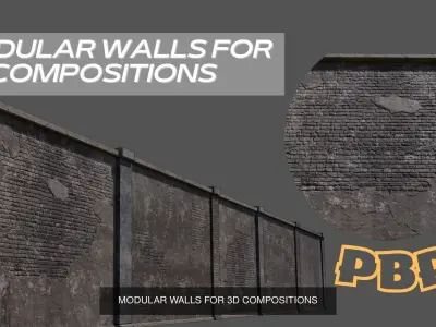 Collection for city composition 3D Model Pack