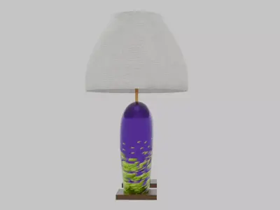 Odd Organic Abstract Table Lamp Low-poly 3D model