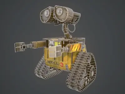 WALL-E wall - e robot Low-poly 3D model