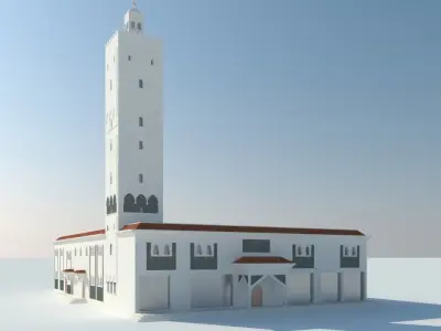 Mosque 3D Exterior 3D model