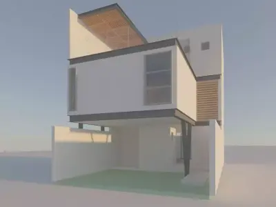 3 FLoors House Free 3D model