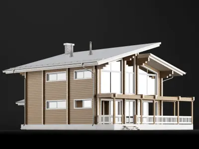 Modern house 02 3D model