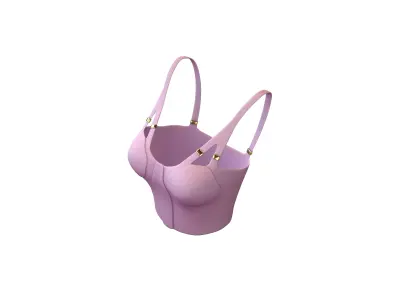 Bra Top v1 008 Low-poly 3D model