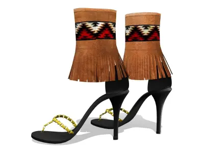 Native High Heel Shoes Low-poly 3D model