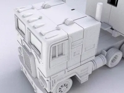 Optimus Prime Convoy g1 toy 3D model
