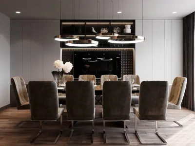 dinning room 3D model purchase
