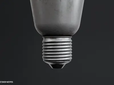 Industrial Light Bulb 3D model