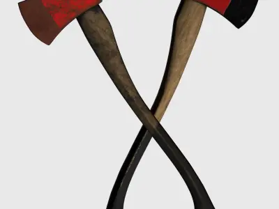 Fire axe box 3D model