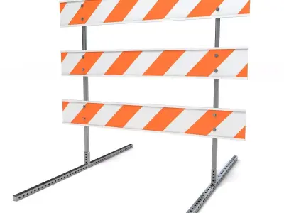 Steel Barricade 03 3D model