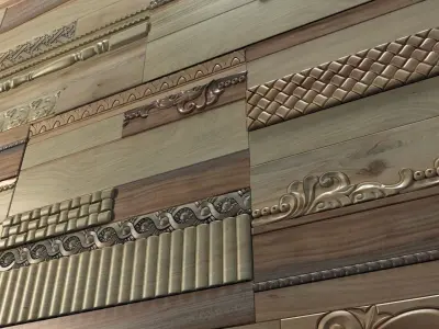 Wanderwall Phoenix 3d Wall Wood Tiles 3D model