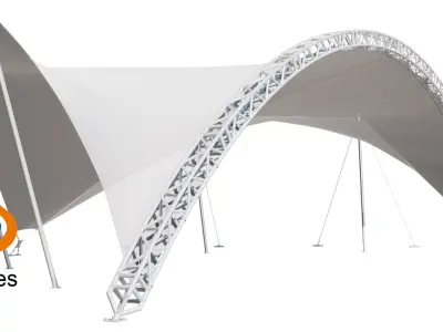 Event tent 3D model