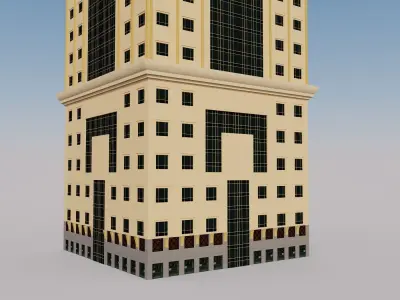 Al Yaqoub Tower - Dubai UAE 3D model