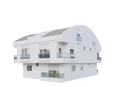 White Building 003 3D model