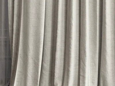 Curtain Set 496C 3D model