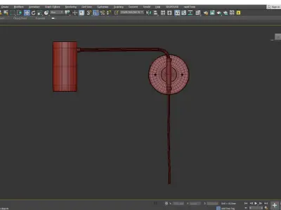 Envoy Swing Plug In Sconce Low-poly 3D model