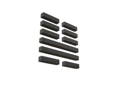 I Ching Hexagrams 46 sheng v1 001 Low-poly 3D model