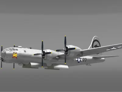  Boeing B-29 Bockscar Flying 