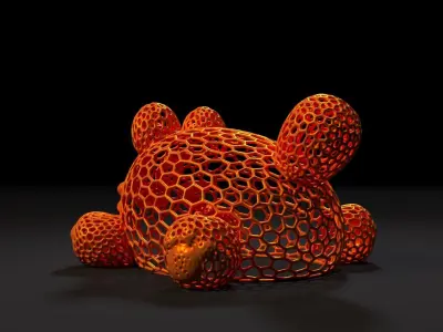 Cat Voronoi  3D print model