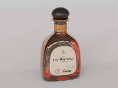 Tequila Bottle 01 3D model