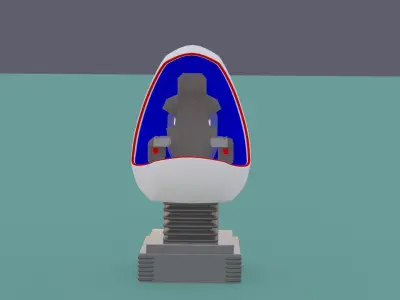 VR Egg cinema science Gameready VR glasses science interactive 3D model