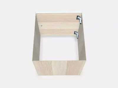 KALLAX Insert with door 1 Low-poly 3D model