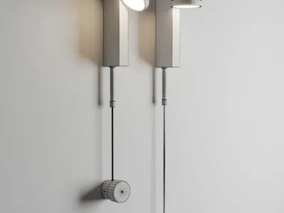 BURTON wall light Low-poly 3D model