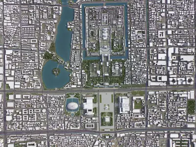 Beijing Low-poly 3D model