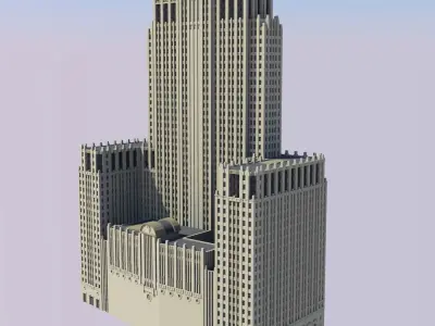 Civic Opera Building 3D print model